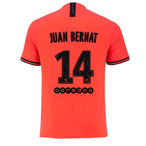 JORDAN Camiseta Paris Saint Germain NO.14 Juan Bernat 2ª 2019-2020 Naranja